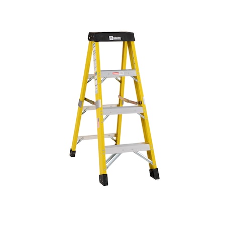Bauer Ladder Professional Grade 4' Fiberglass Stepladder - 1AA 375 lb. 35004